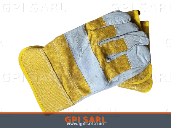 Gants Travail Cuir Jaune
